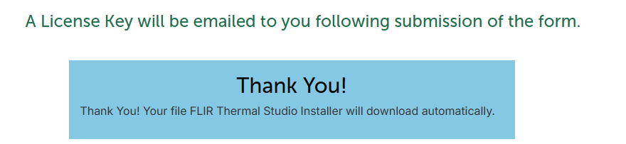 FLIR Thermal Studio Starter Anleitung Thank You