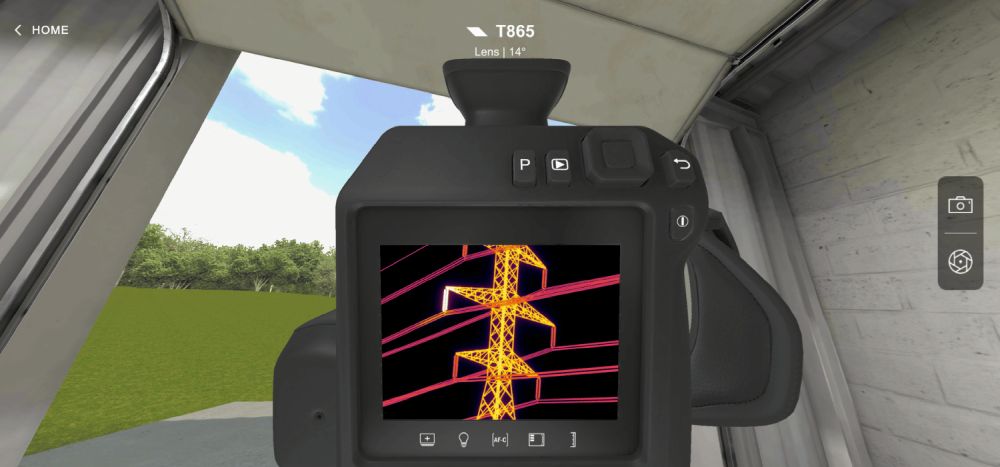 FLIR 14° Motiv Strommast FLIR 14° Motiv Strommast