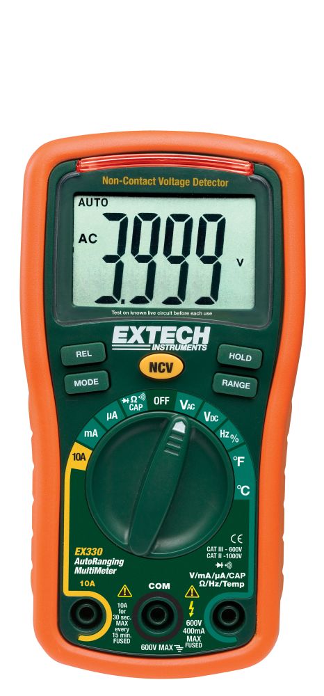 EXTECH EX330 Digital-Multimeter mit NCV und Temperaturmessung – Bild 8