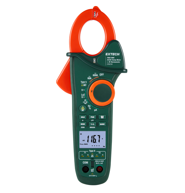 EXTECH EX623A True-RMS-Stromzange mit IR- und Differenztemperaturmessung – Bild 4
