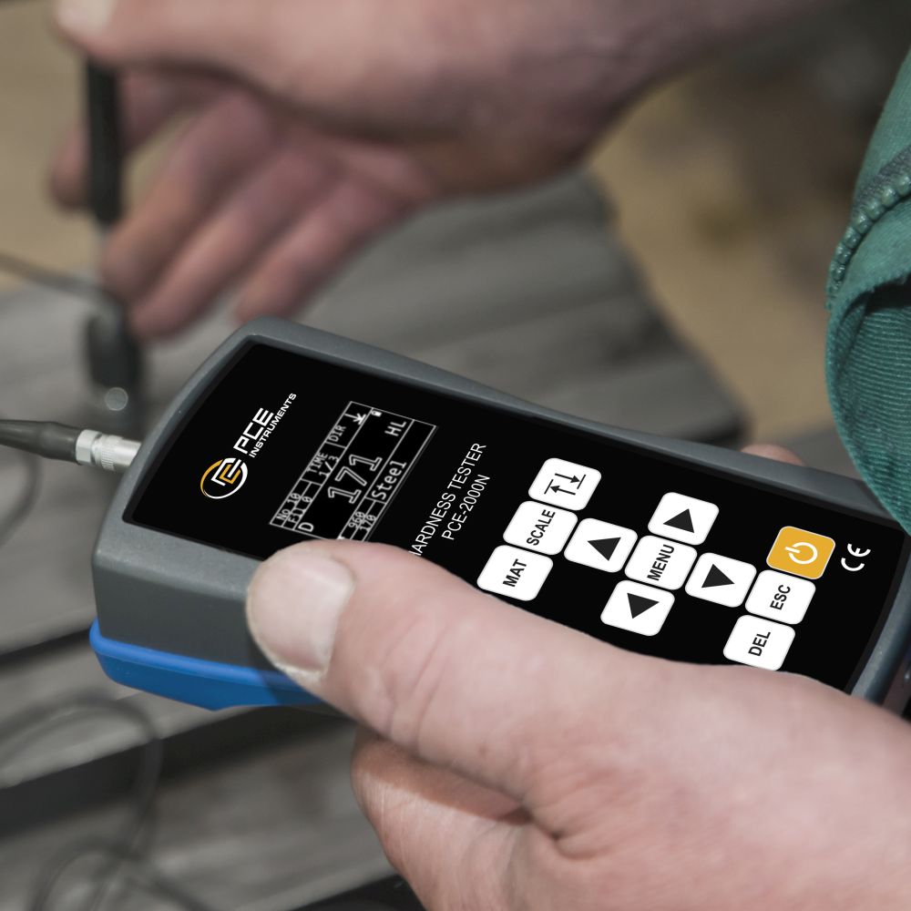 PCE-2000N Leeb-Härteprüfgerät mit externem Schlaggerät und USB-Speicher – Bild 9