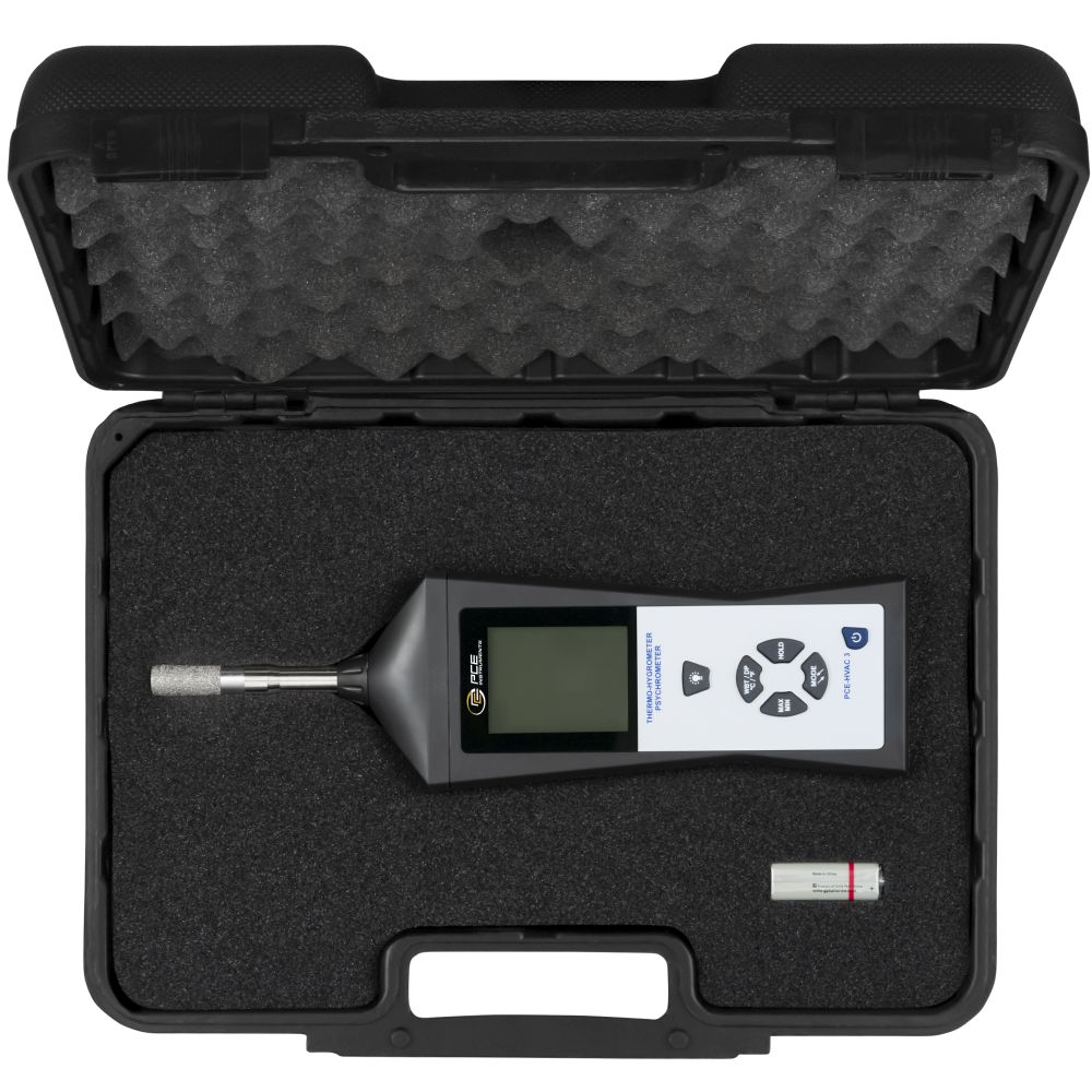 PCE-HVAC 3S Thermo-Hygrometer mit Taupunkt und Feuchtkugeltemperatur – Bild 2