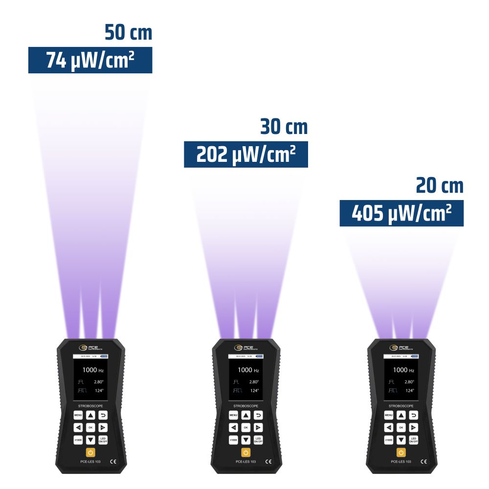 PCE-LES 103UV-385 UV-Stroboskop mit 385-nm-LEDs – Bild 5