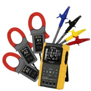 PCE-PA 8000 3-Phasen-Leistungsmesser mit drei Stromzangen
